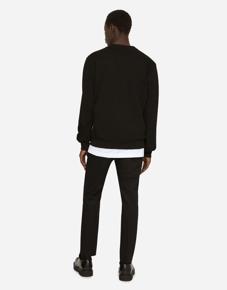 Jersey sweatshirt with DG embroidery - 3