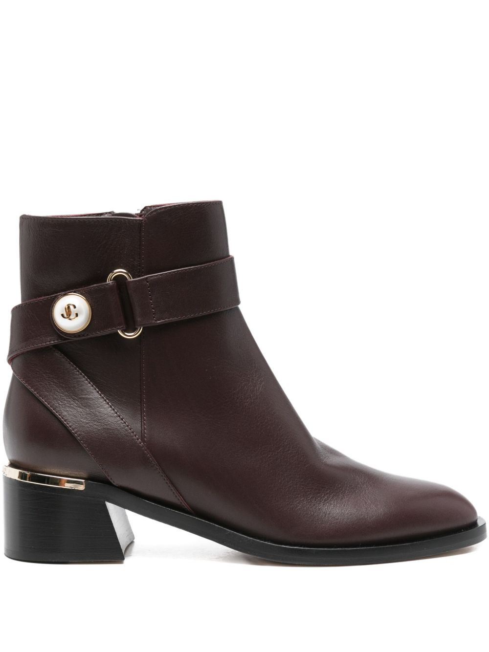 45mm Noor pearl-embellished buckle boots - 1