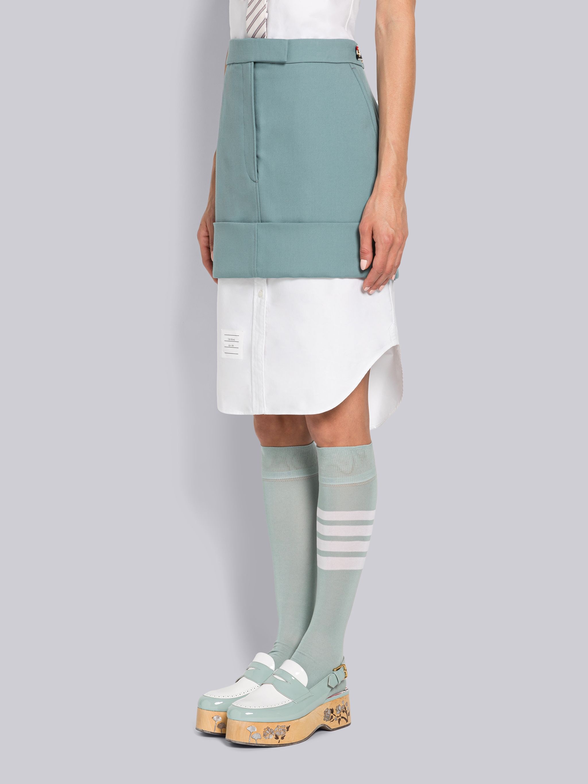 School Uniform Twill Sack Mini Skirt - 2