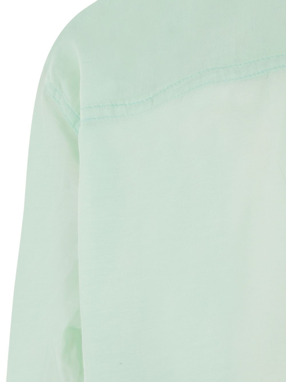 frayed-edge button-down shirt - 4