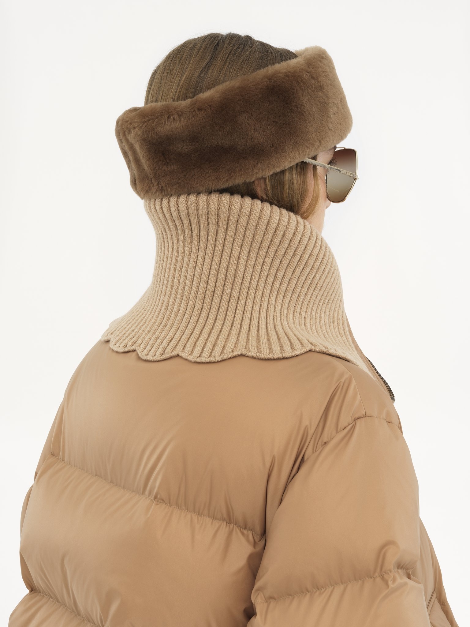 HIGH-NECK PUFFER JACKET IN SHINY NYLON - 6