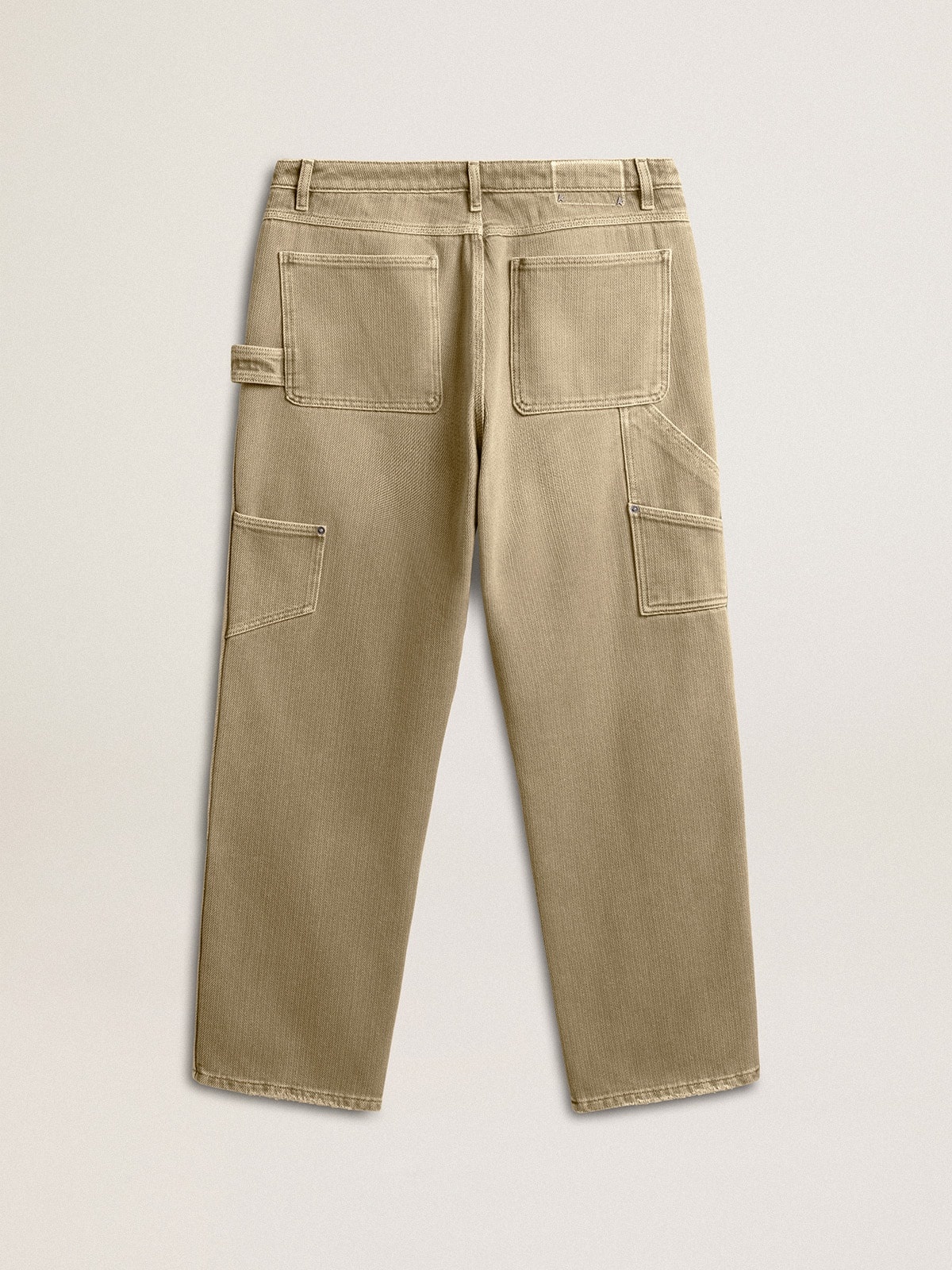Men's distressed-effect cotton pants - 6