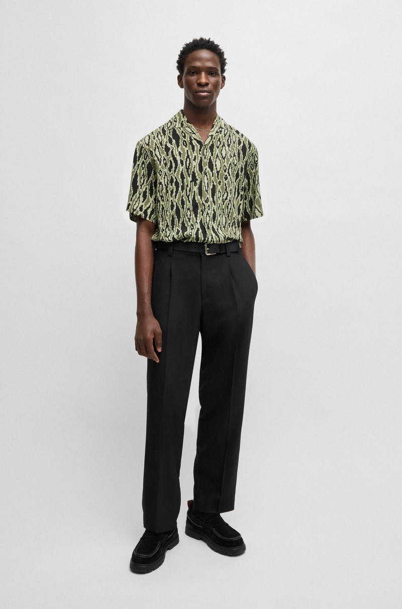 HUGO OVERSIZE-FIT SHIRT IN PYTHON-PRINT POPLIN outlook
