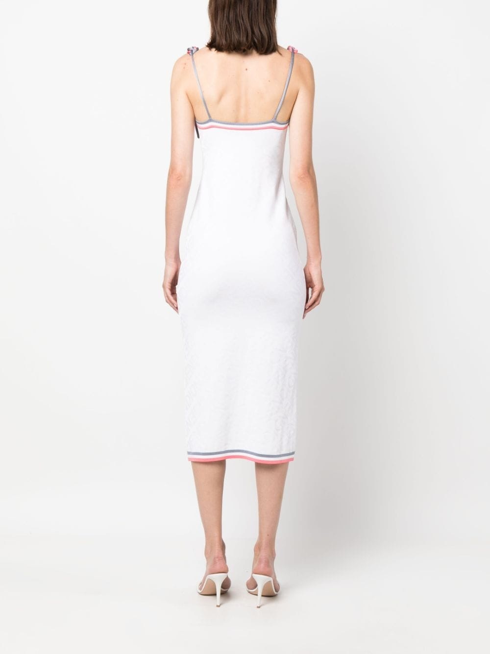 monogram midi dress - 4