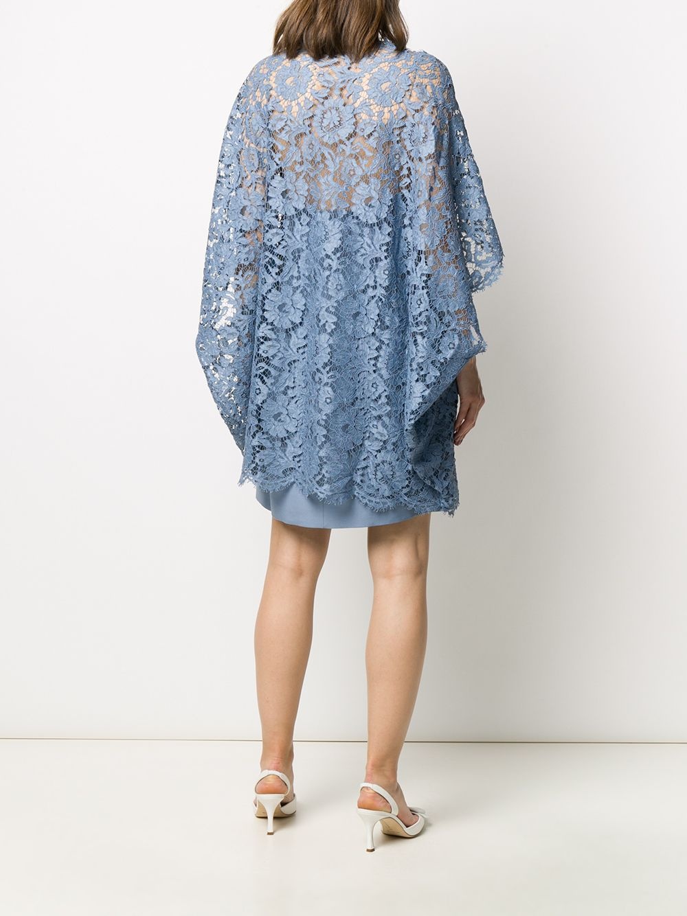 lace cape dress - 4