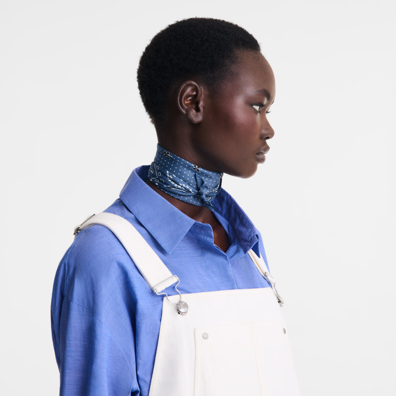 Longchamp French Bandana Silk scarf 50 Atlantic - OTHER outlook