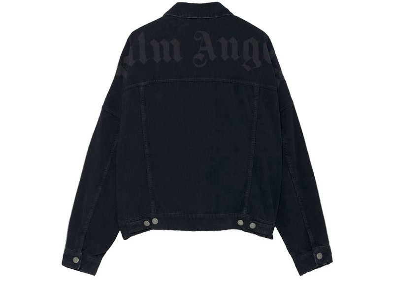Palm Angels Palm Angels Curved Logo Jacket Black outlook
