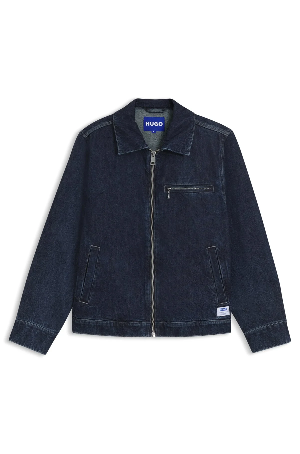 REGULAR-FIT JACKET IN BLUE DENIM - 1