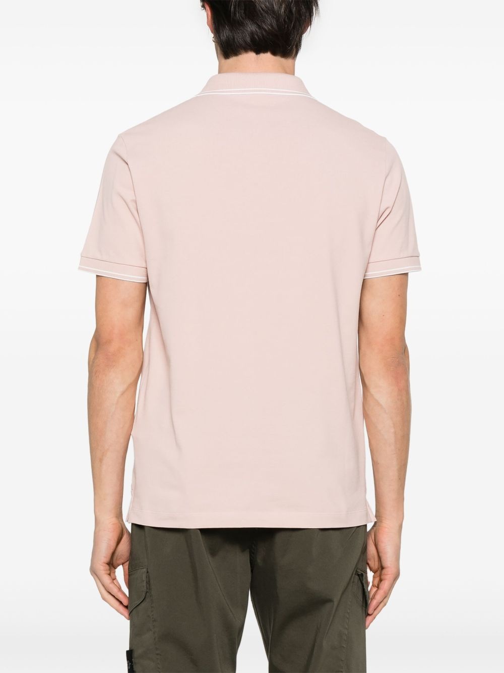Compass-patch polo shirt - 3
