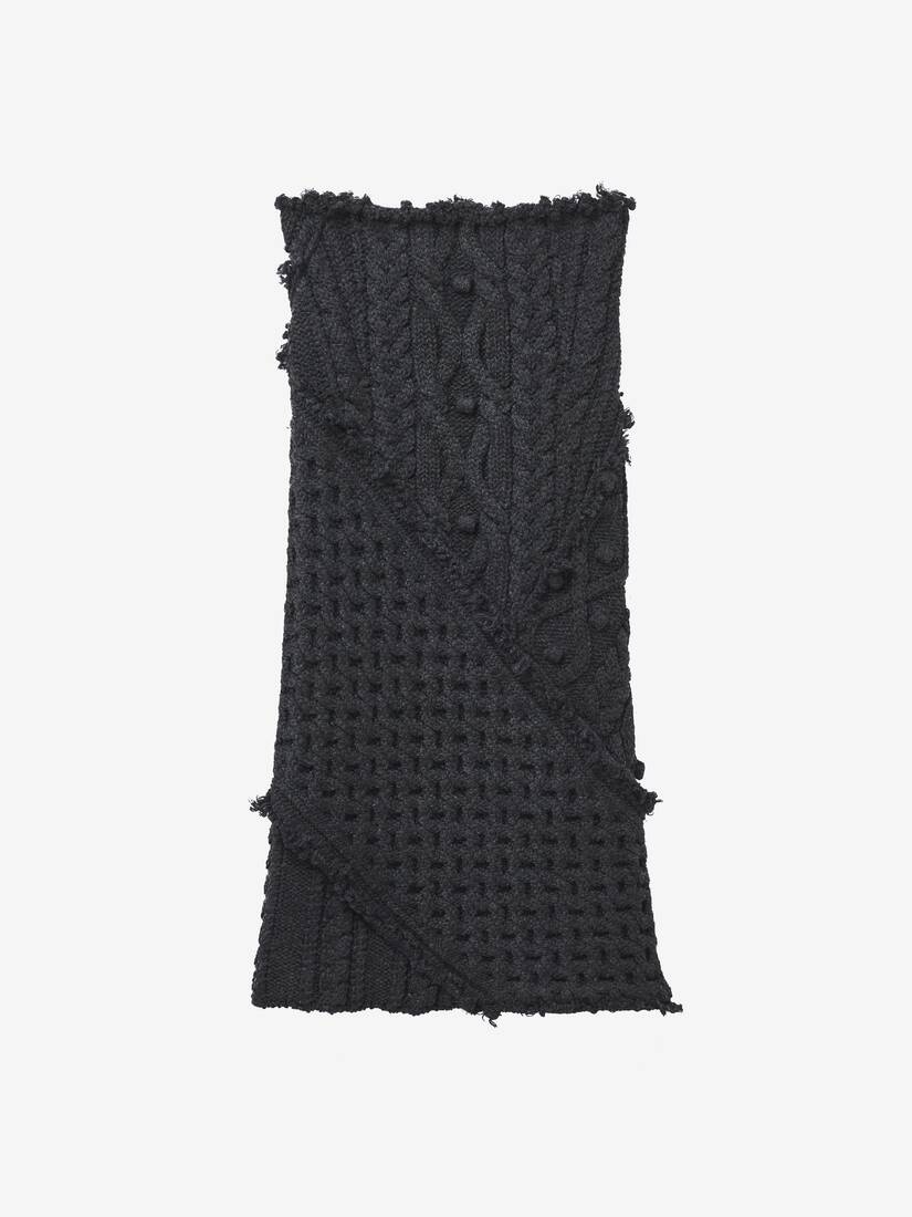 Alexander McQueen Cable Knit Pencil Skirt | REVERSIBLE
