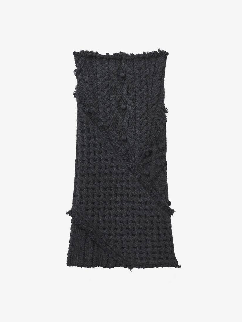 Alexander McQueen Cable Knit Pencil Skirt outlook