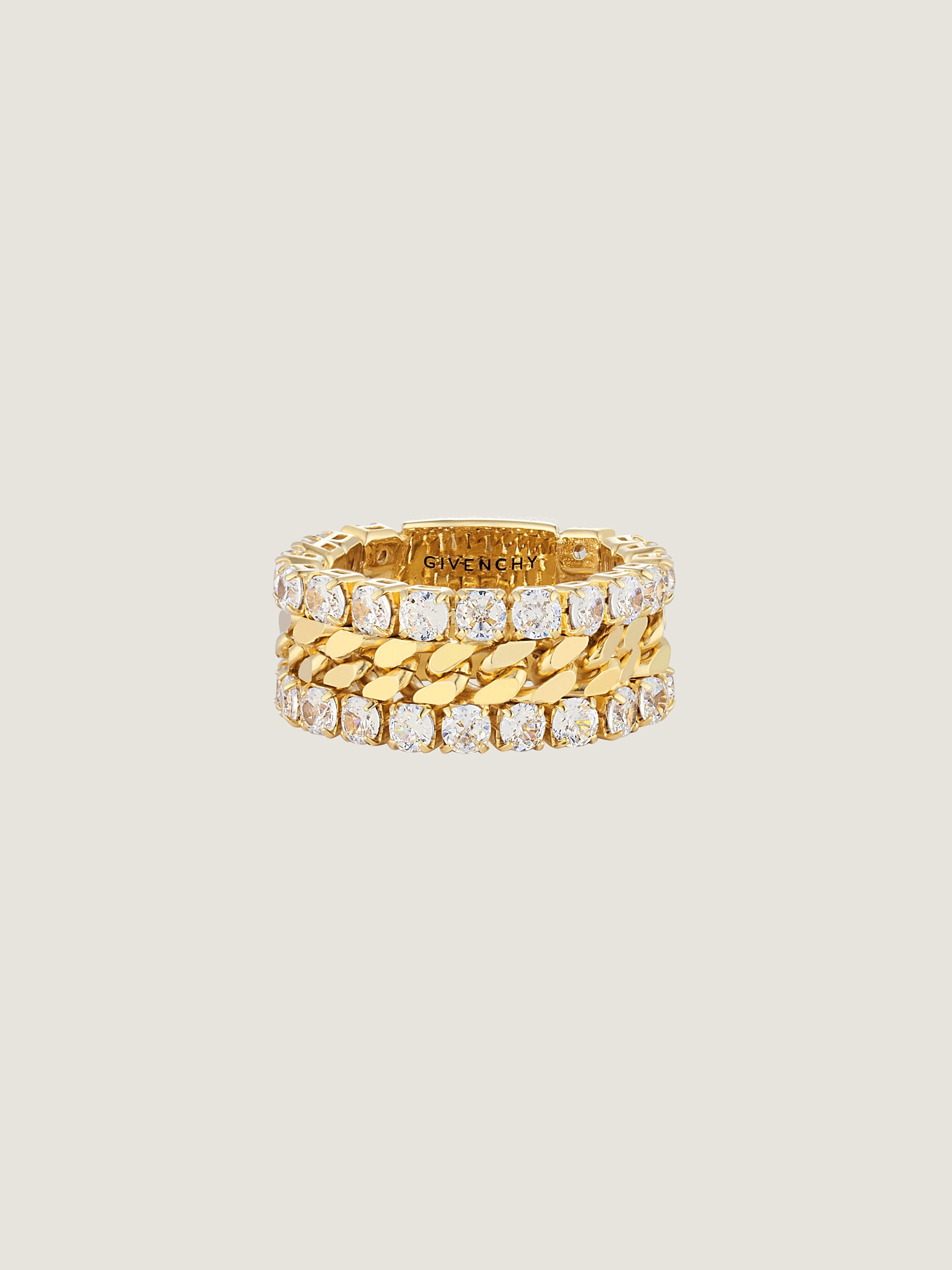 4G CRYSTAL RING IN METAL WITH CRYSTALS - 3