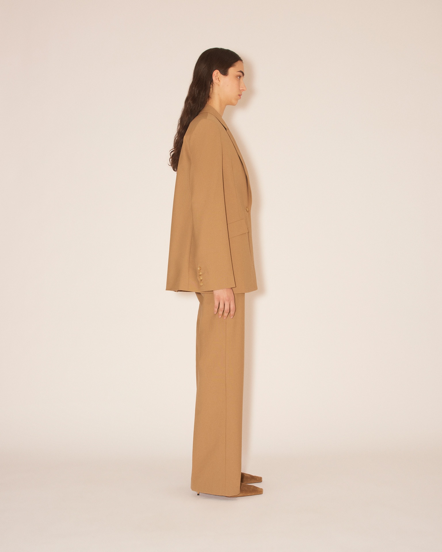 GIEDRE - Slightly oversized check suiting blazer - Black/White - 5