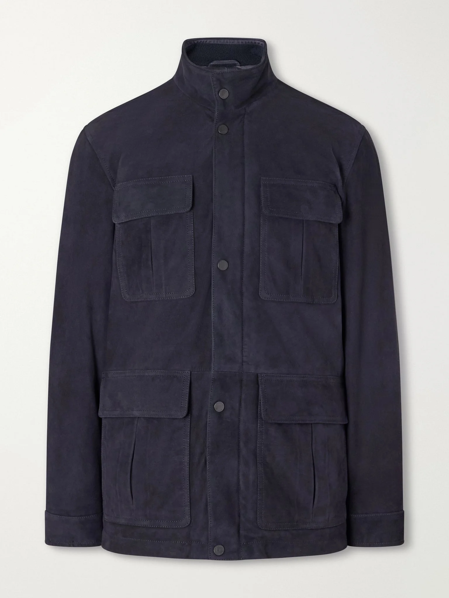 Brera Suede Jacket Navy - 1