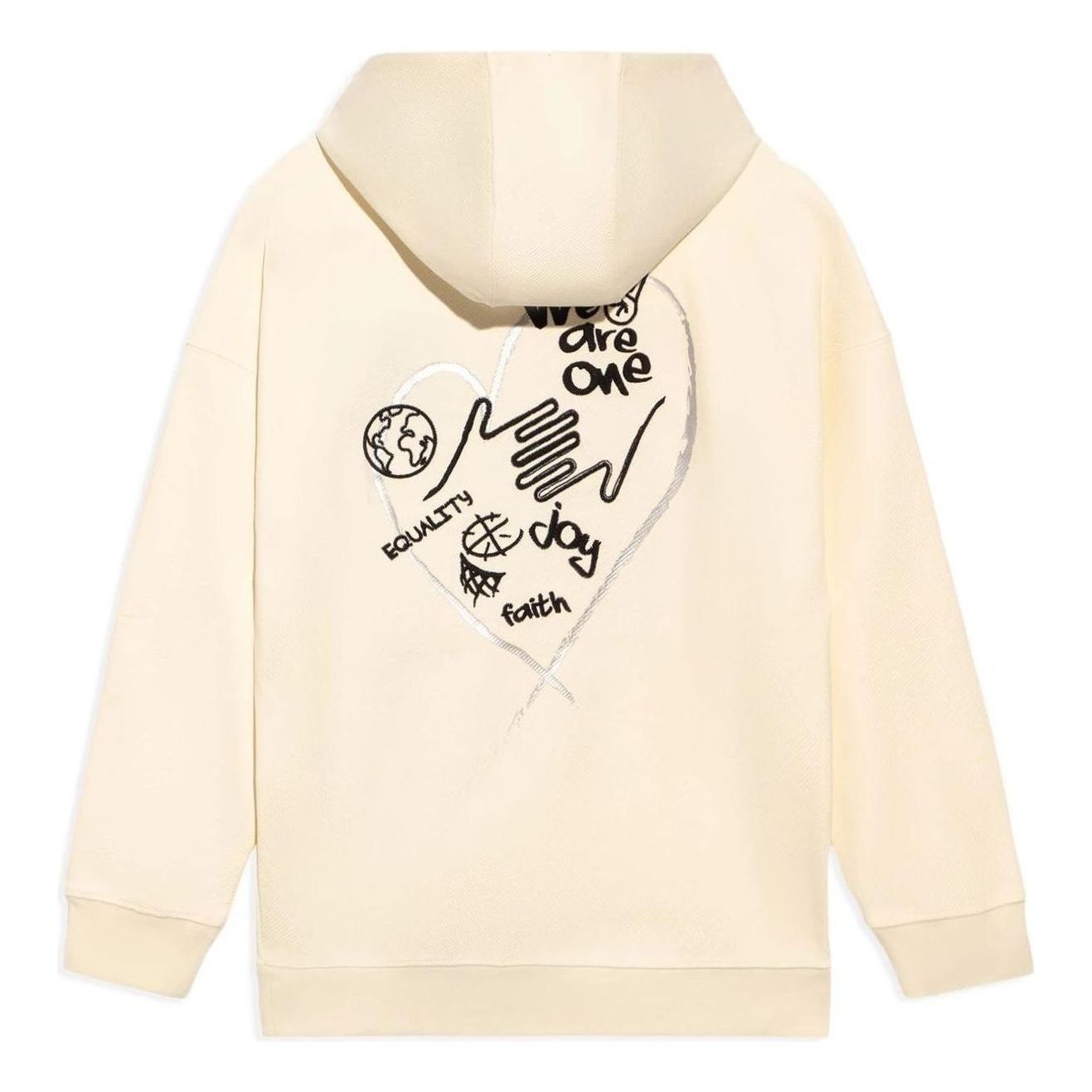 Li-Ning Way Of Wade We Are One Graphic Hoodie 'Beige' AWDS113-7 - 2