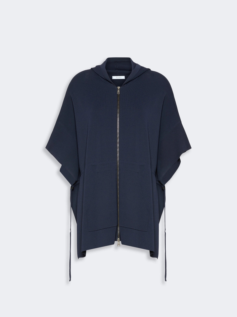 ELOGIO Loose, viscose crêpe cardigan - ULTRAMARINE 1