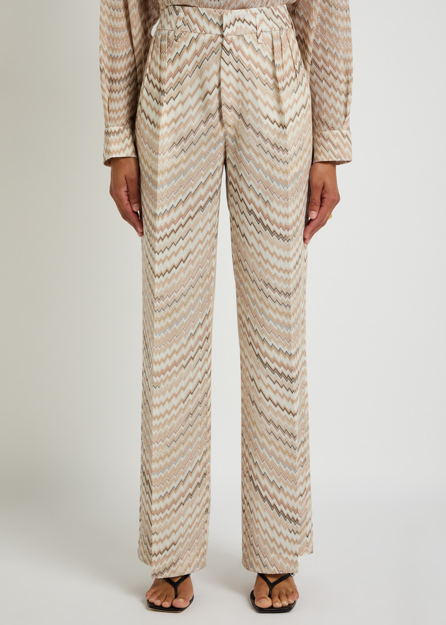 Missoni Zigzag Fine-knit Trousers - 2