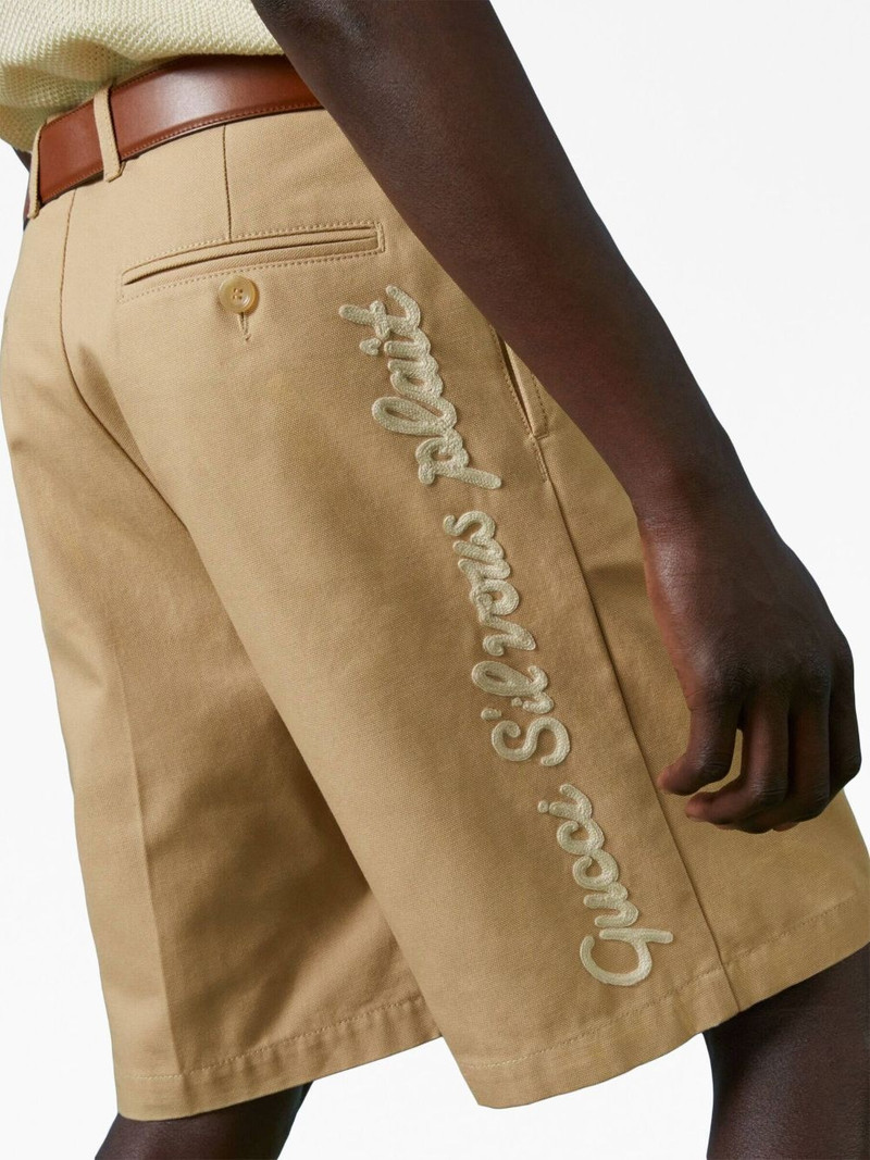 logo-embroidered bermuda shorts 5