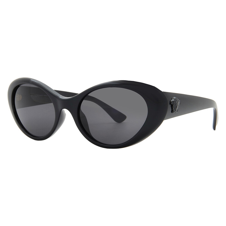 Versace Dark Grey Oval Ladies Sunglasses VE4455U GB1/87 53 - 2