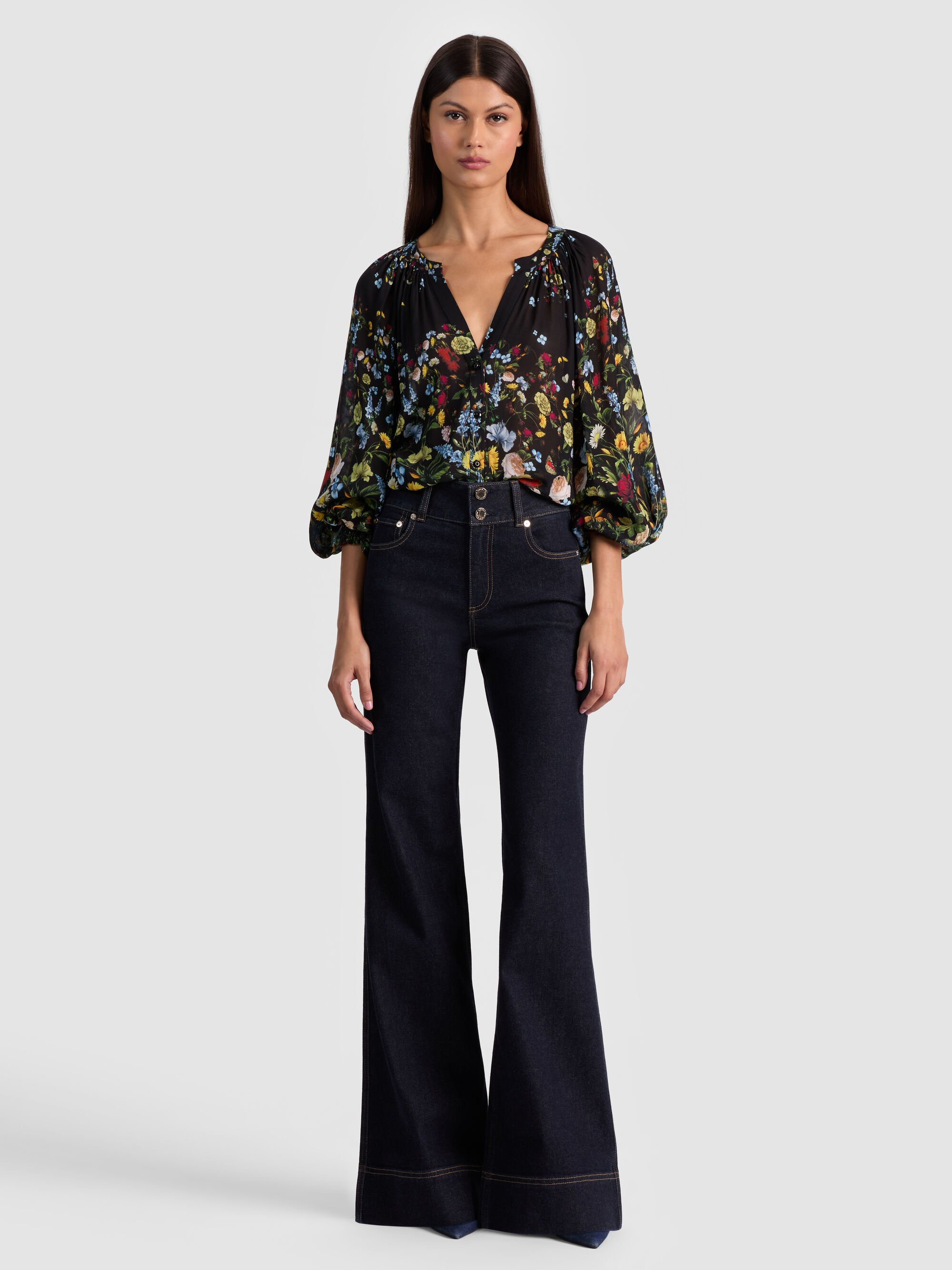 THALIA BUTTON DOWN BLOUSE - 3