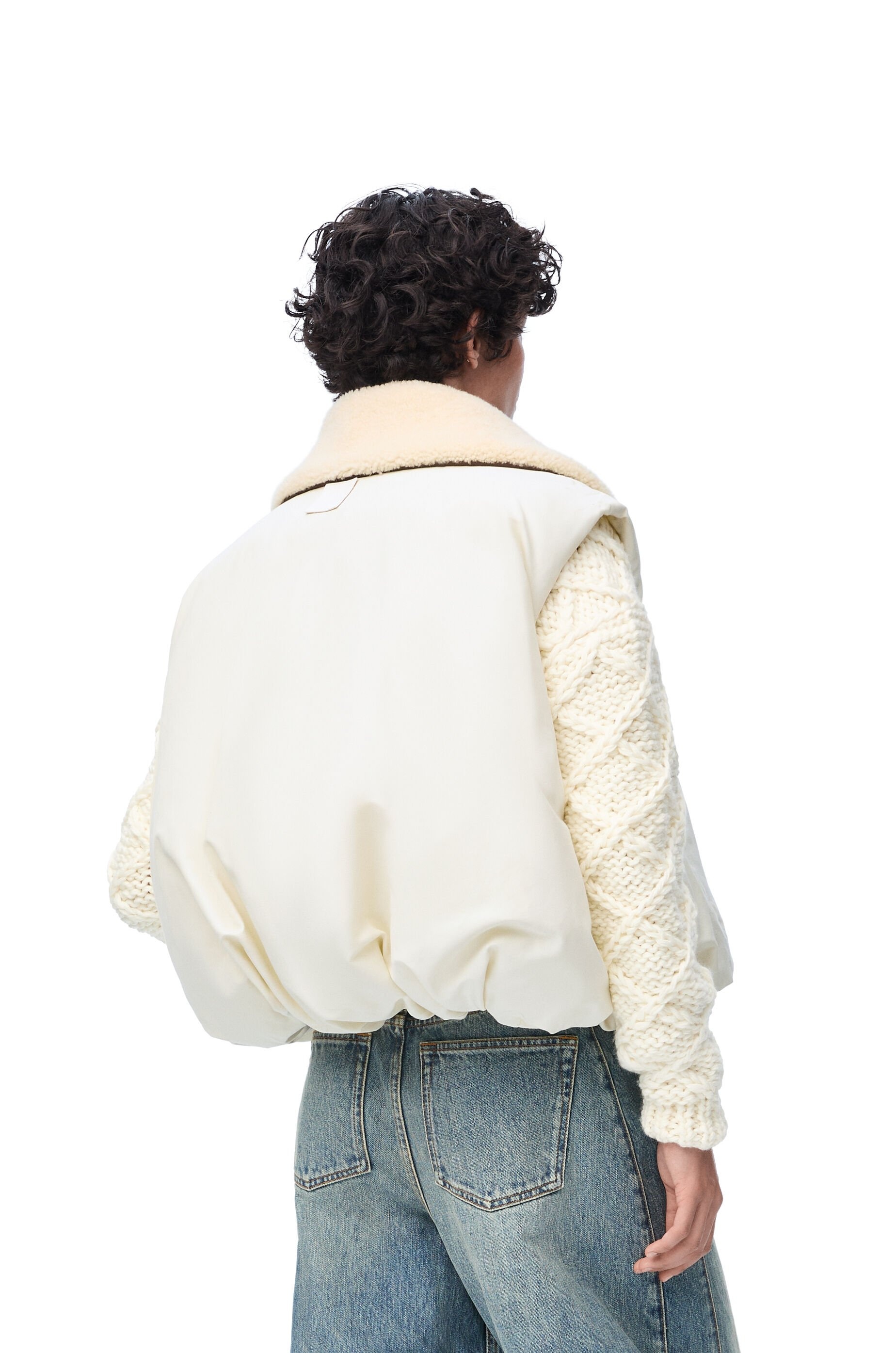 Puffer vest in cotton blend - 4