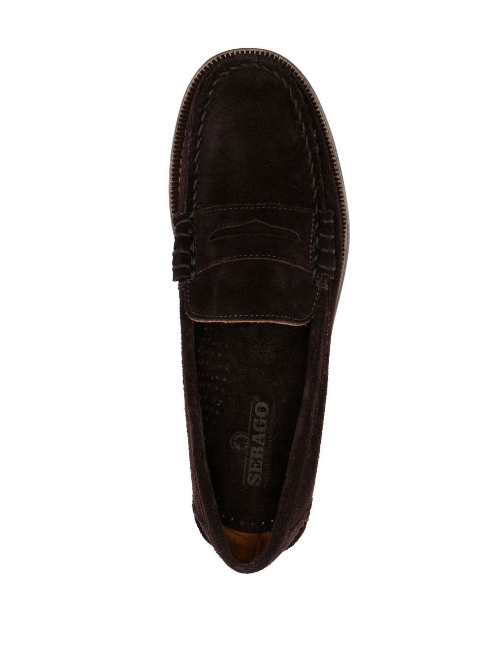 round-toe penny loafers - 4