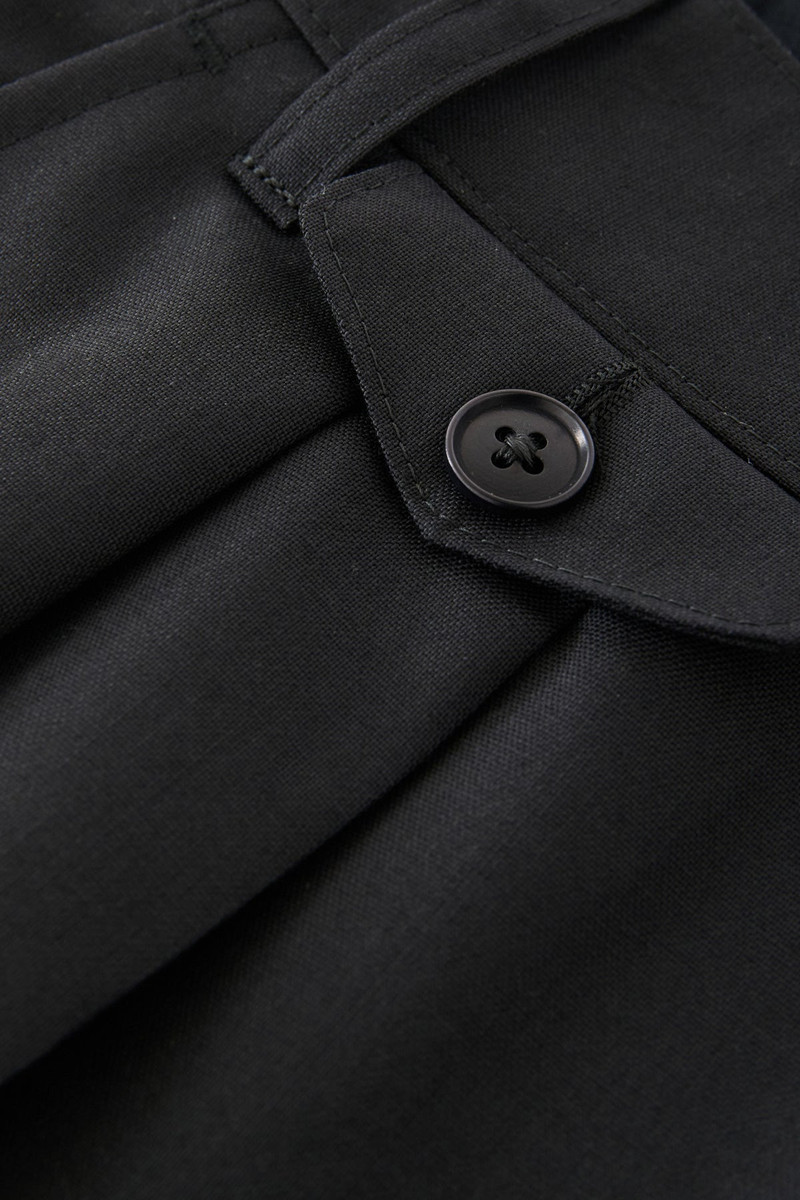 BEAMS PLUS Studio Nicholson x Beams+ Alvy Double Pleat Pant - Darkest Navy outlook