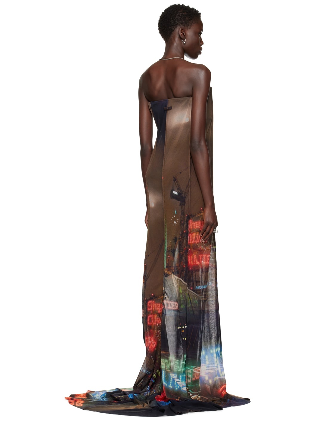 Brown Shayne Oliver Edition Maxi Dress - 3