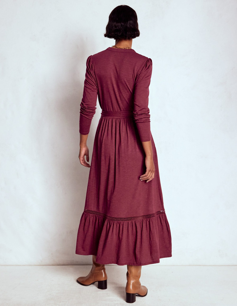 Edwina Jersey Shirt Dress-Deep Wisteria 4