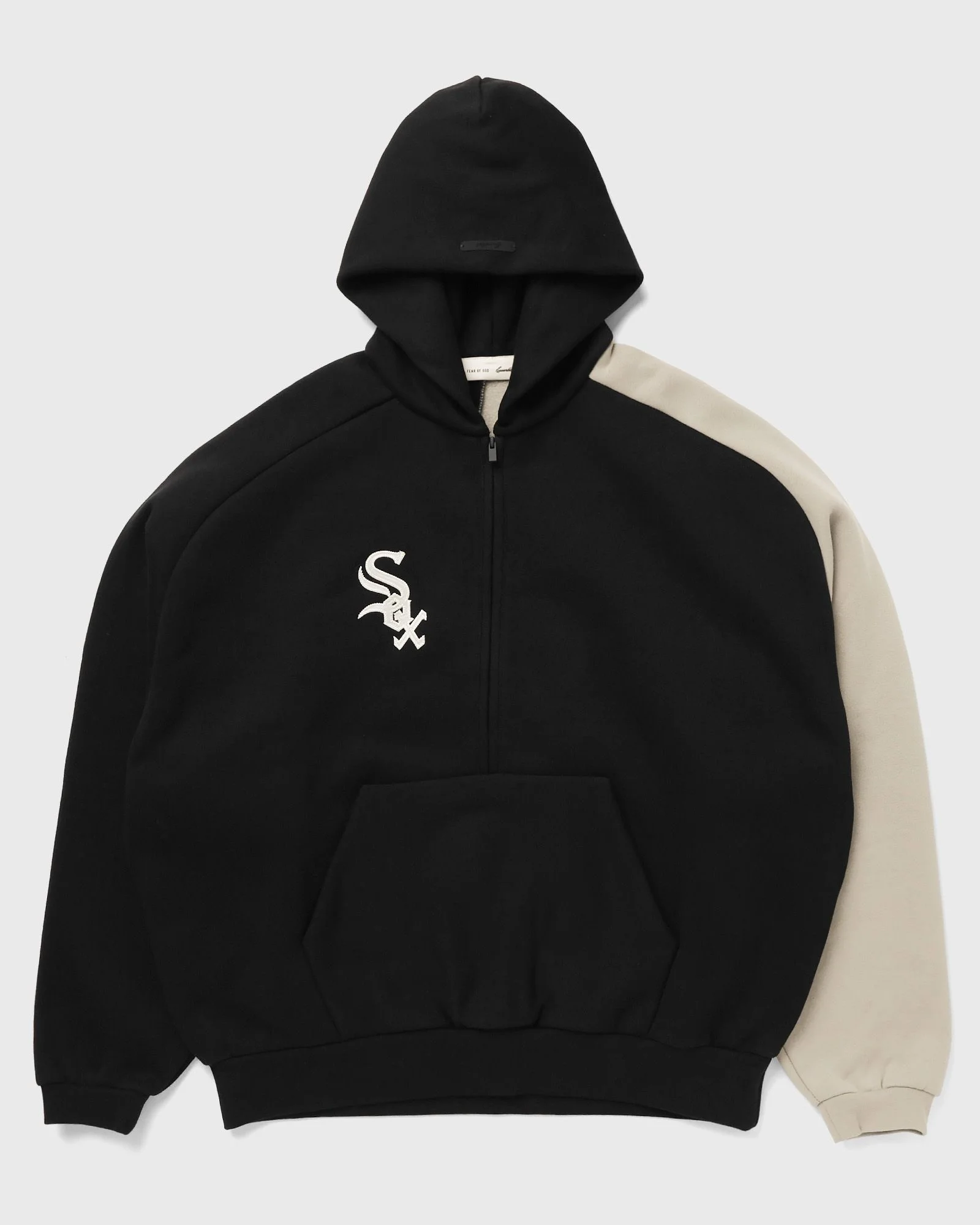 WHITE SOX RAGLAN HALF ZIP SPORT HOODIE - 1