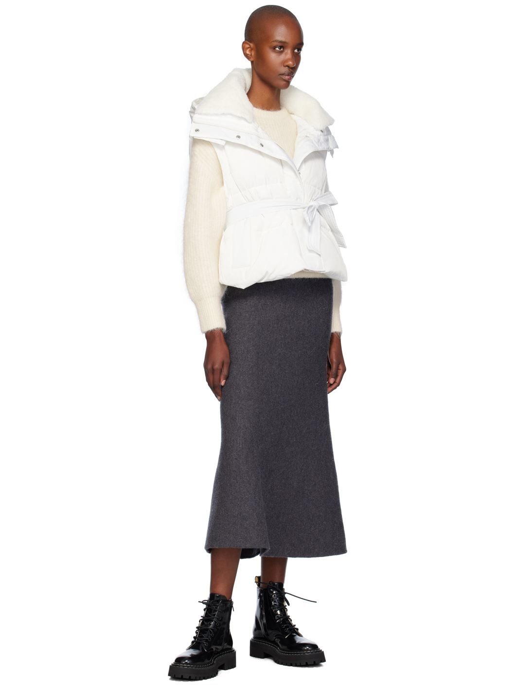White Ultralight Down Vest - 5