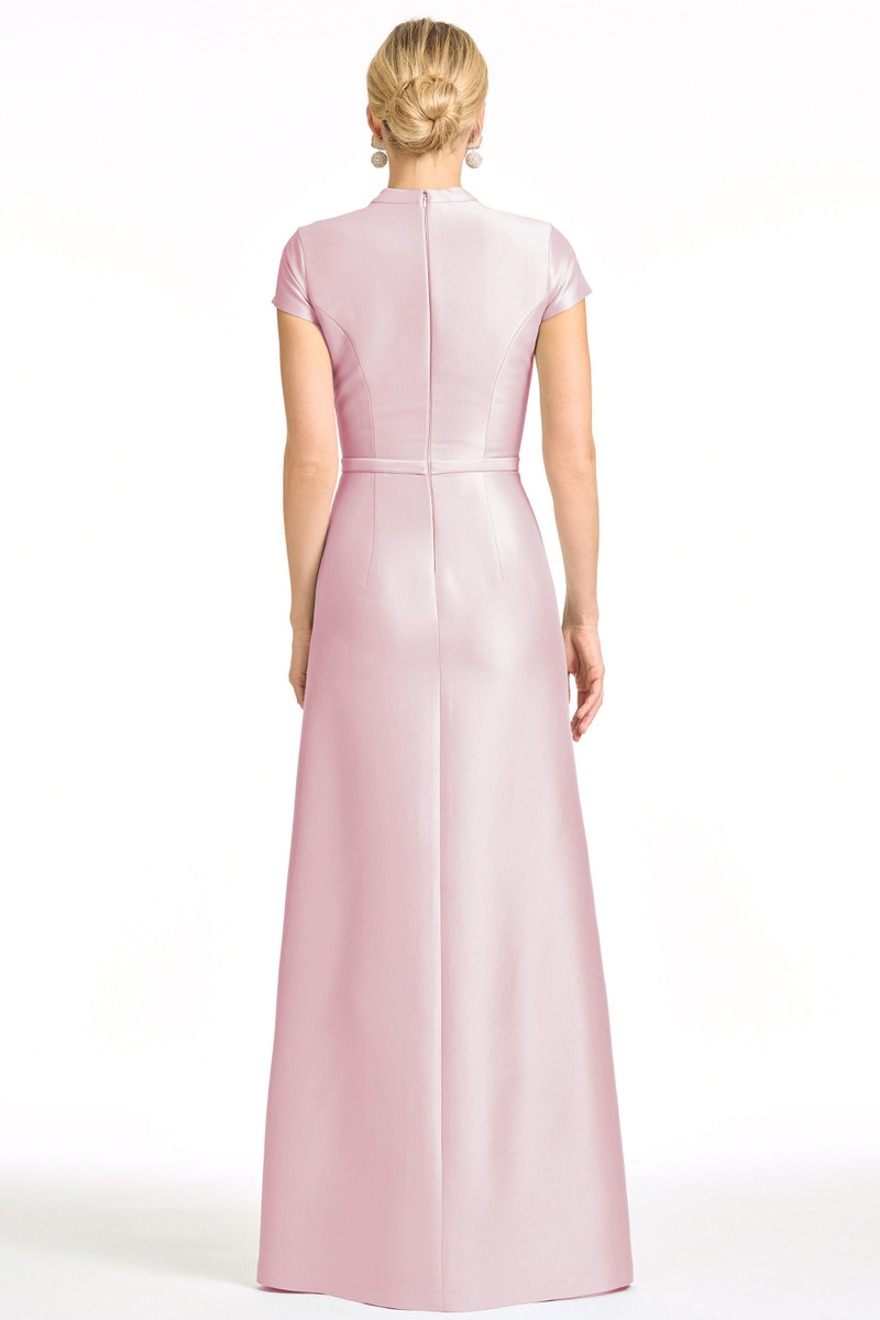SACHIN & BABI EMBELLISHED CHARLOTTE GOWN - ROSE QUARTZ outlook