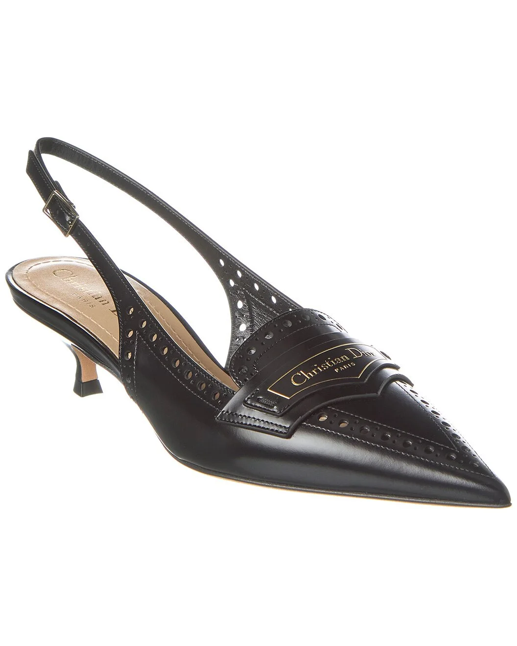 Dior Boy Leather Slingback Pump - 1