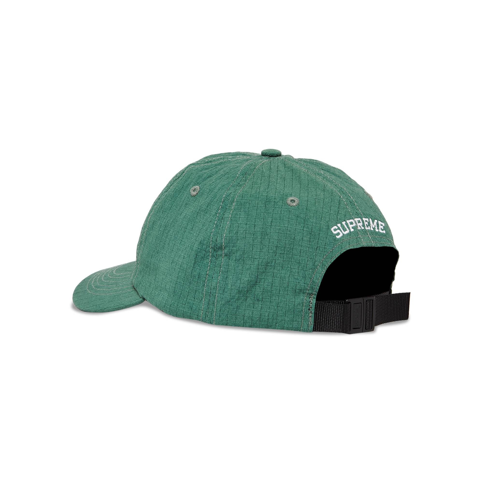 Supreme Supreme Cordura Ripstop S Logo 6-Panel 'Green' | REVERSIBLE