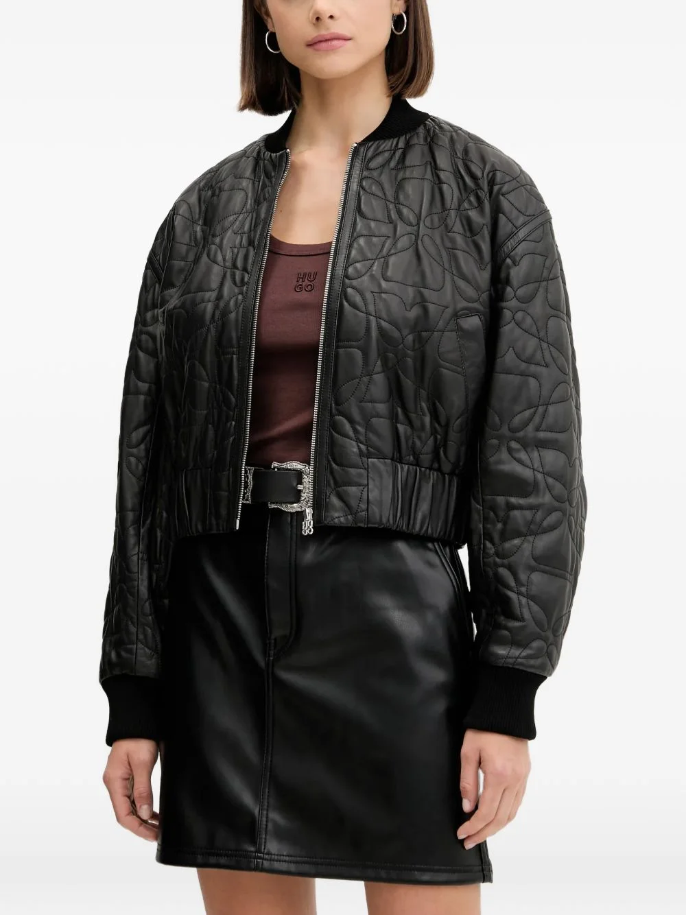 Lesana quilted zip-up jacket - 1