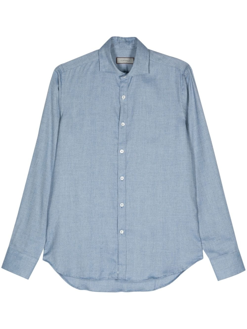 cutaway-collar button-up shirt - 1