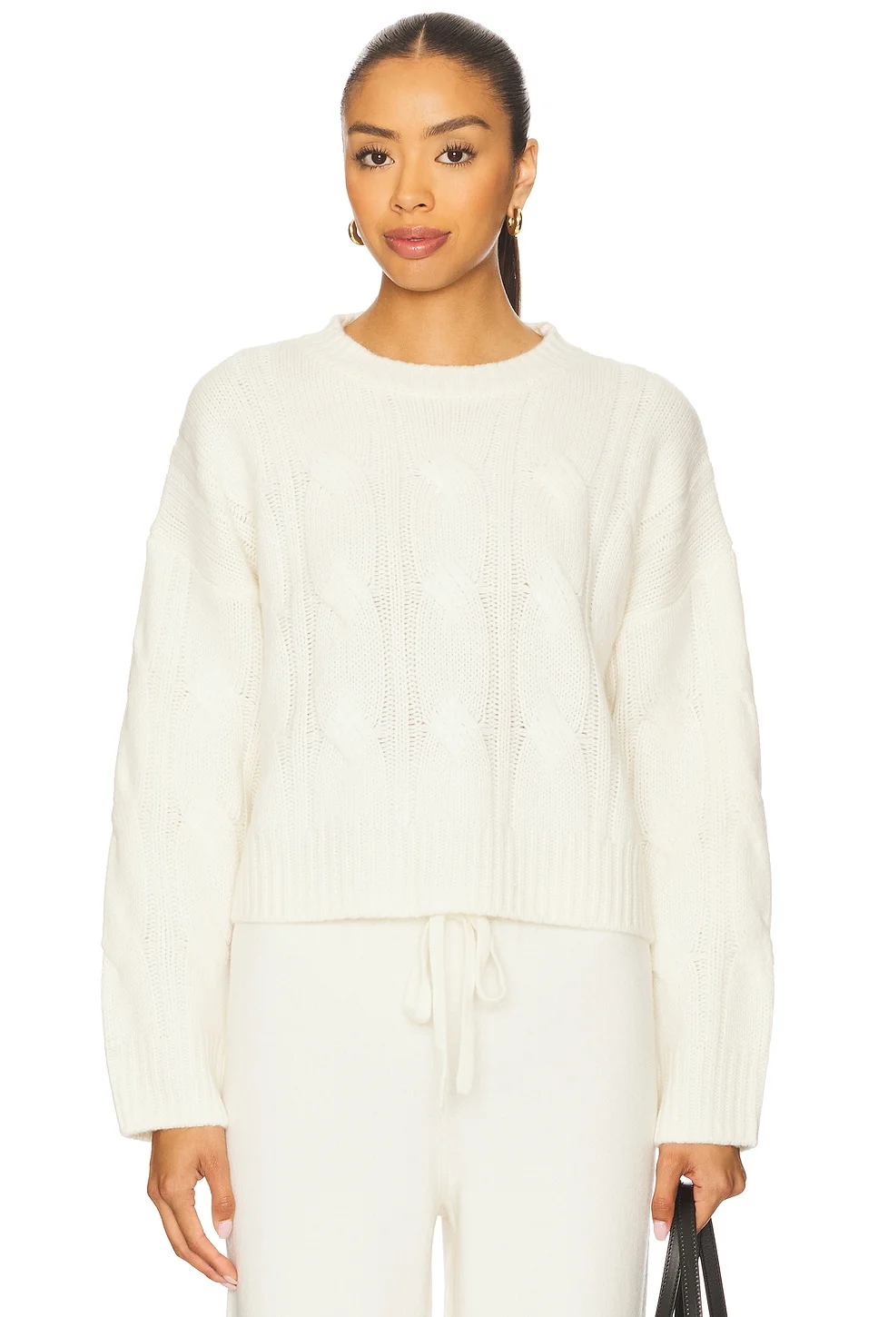 Tristan Crewneck Cable Pullover - 1