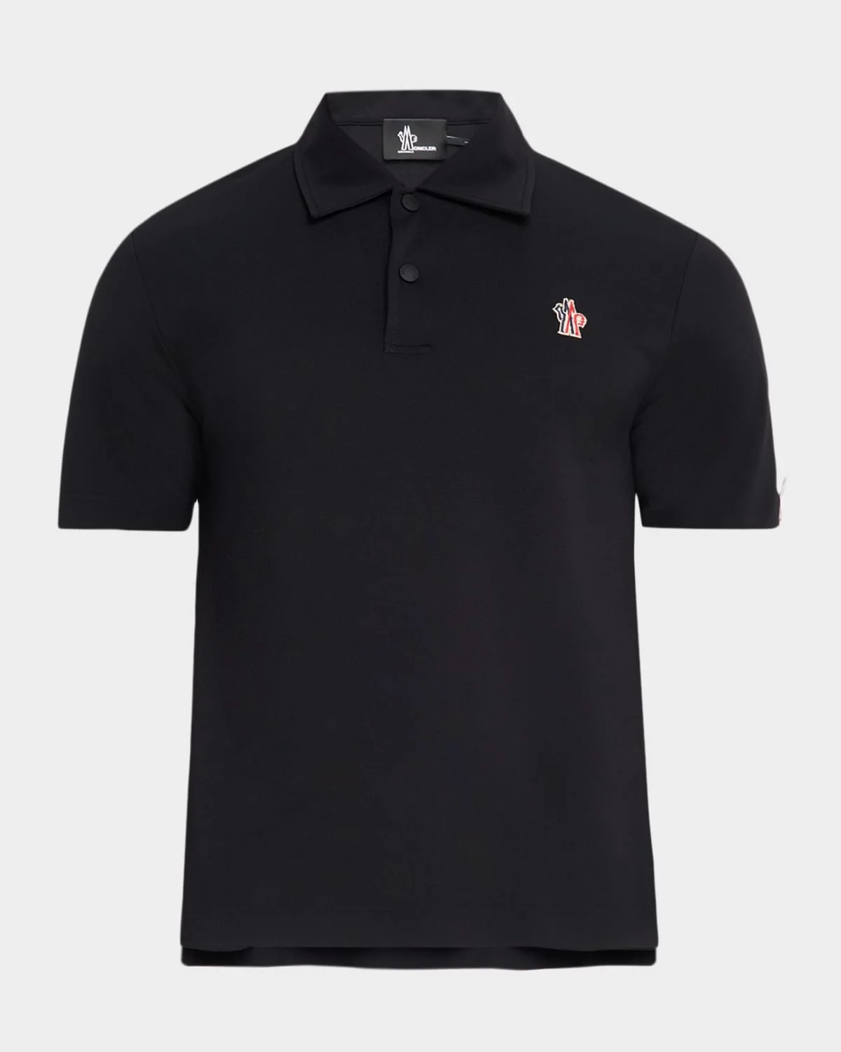 Men's Monogram Logo Nylon Polo Shirt - 1