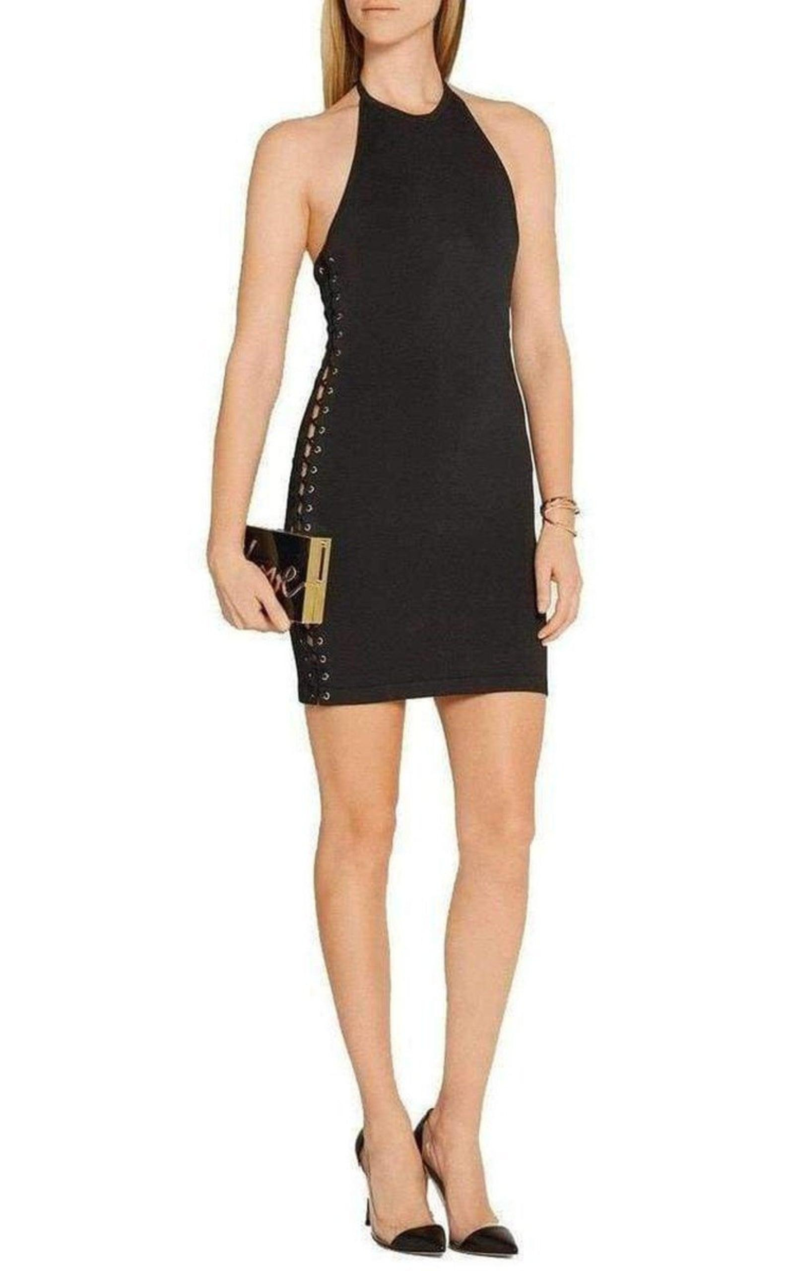 Halter Neck Mini Dress - 2
