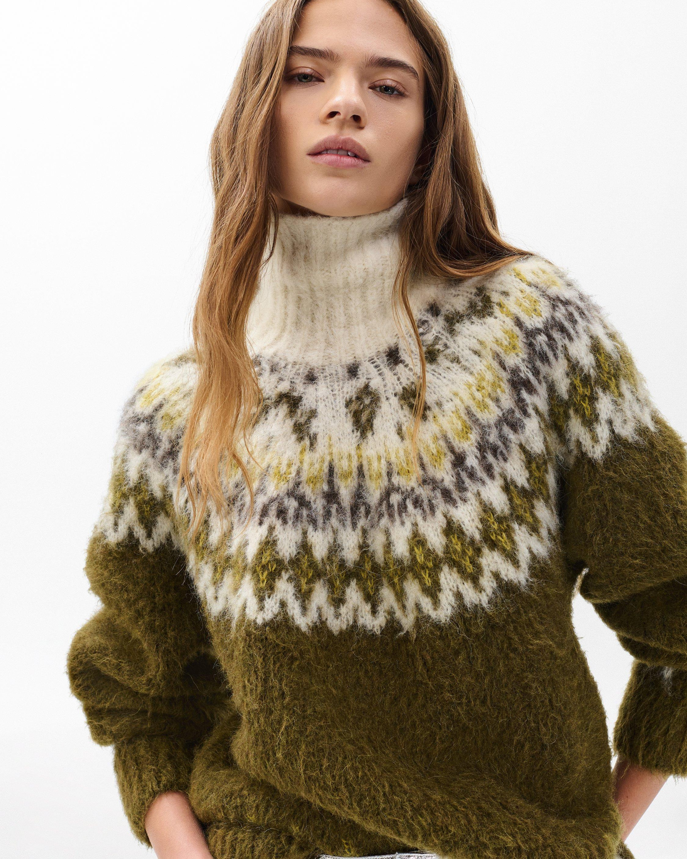 Beth Fair Isle Turtleneck Sweater - 4