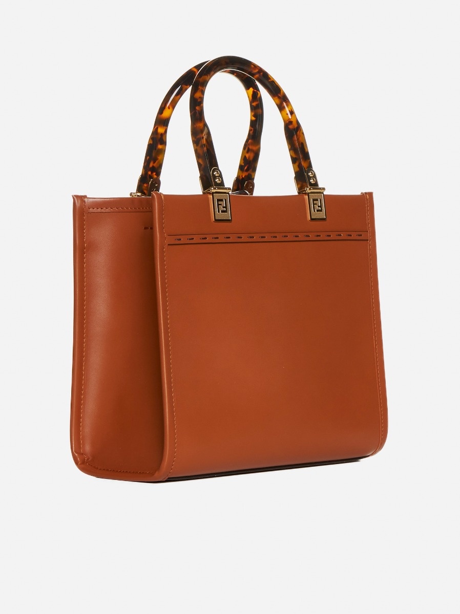 Fendi Sunshine leather small tote bag - 4