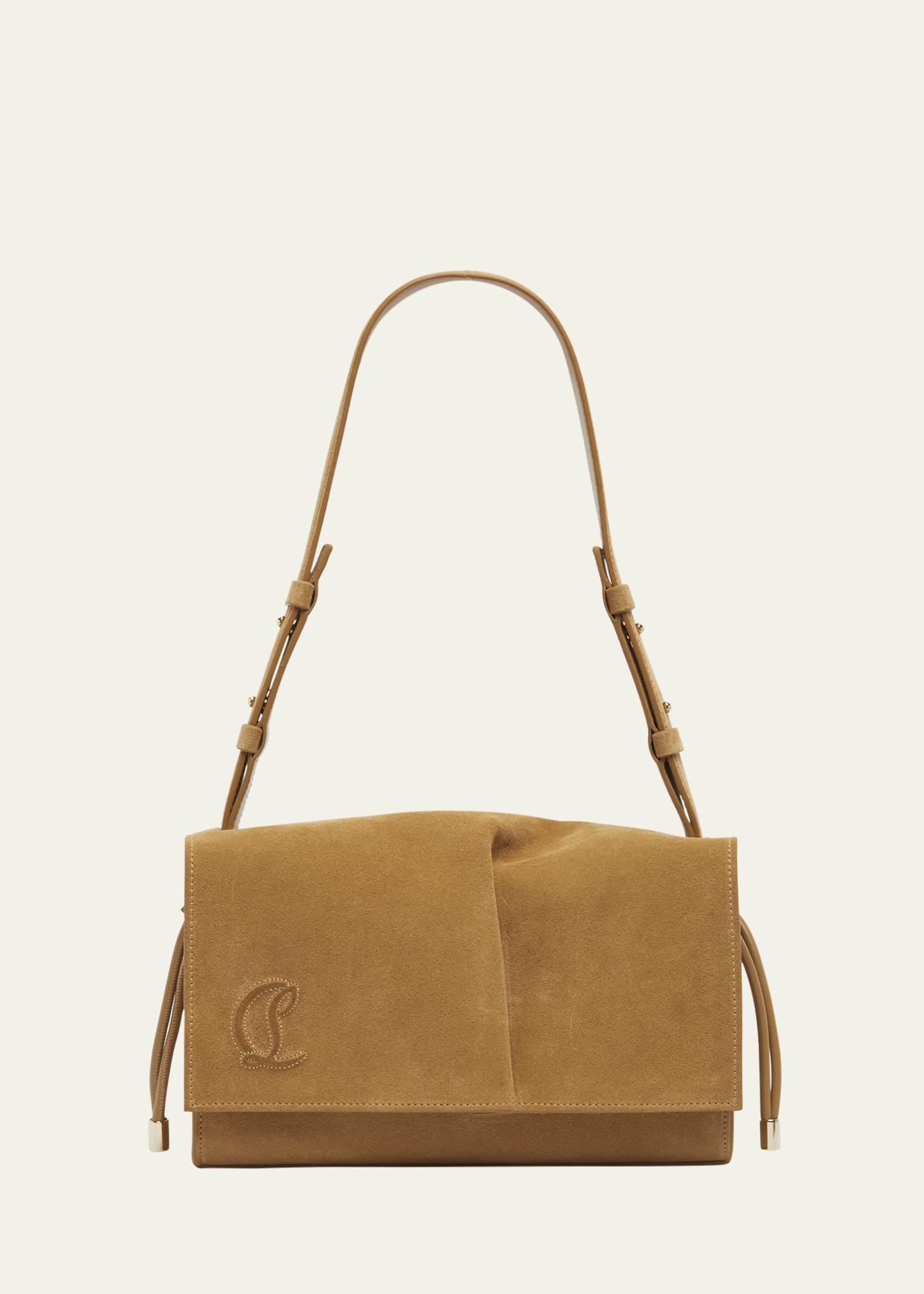 Baggy Small Shoulder Bag in Suede - 1