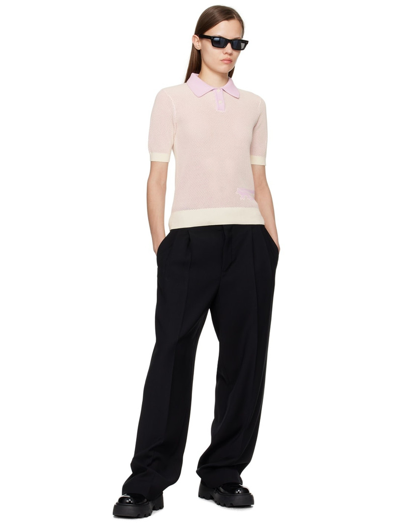 Maison Kitsuné White & Purple Flash Fox Polo outlook