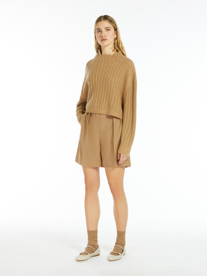 Max Mara JESSICA Wool shorts outlook