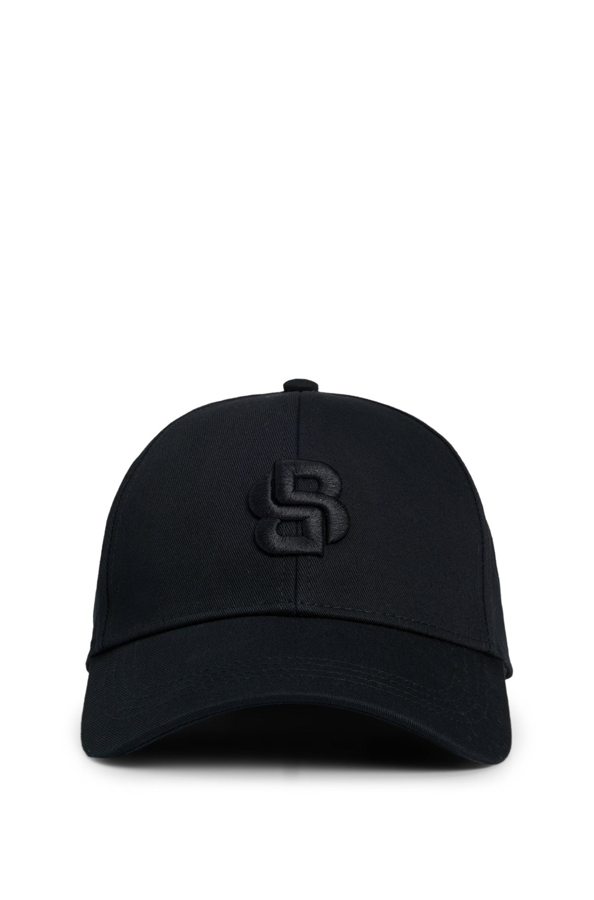 COTTON-TWILL CAP WITH EMBROIDERED DOUBLE B MONOGRAM - 2