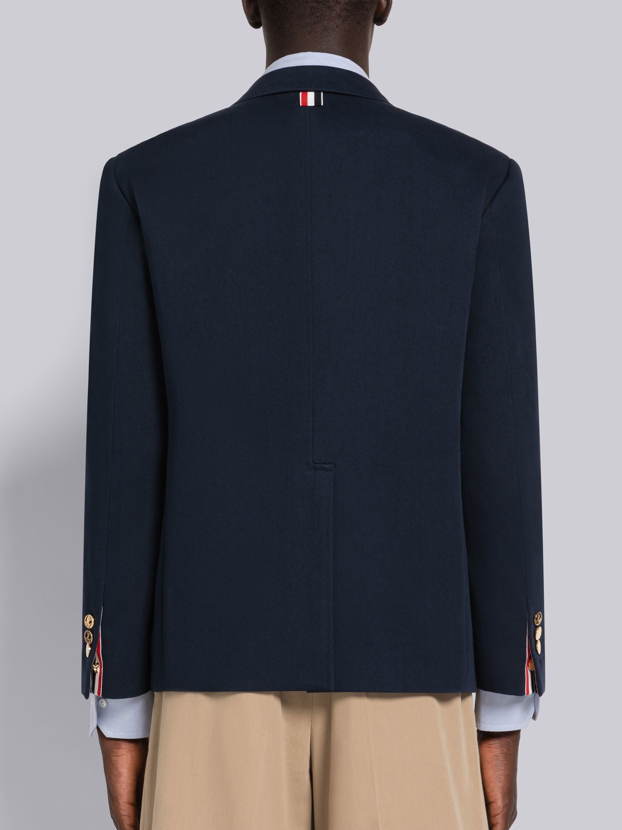 PIECE DYED COTTON GABARDINE UNCONSTRUCTED SPORT COAT - 3