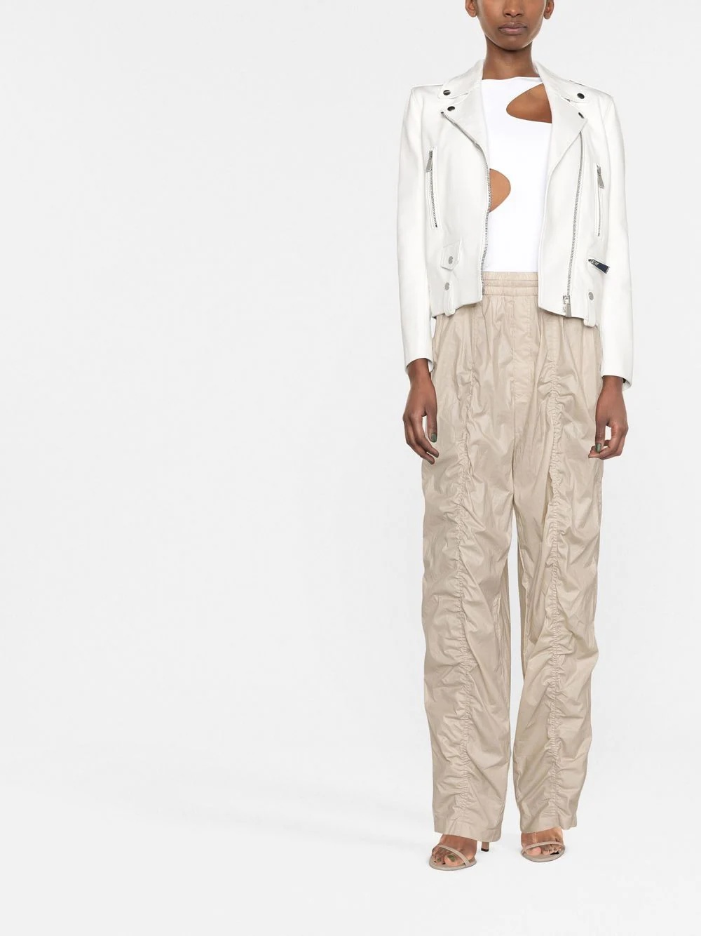 Kimbra ruched cotton track pants - 2