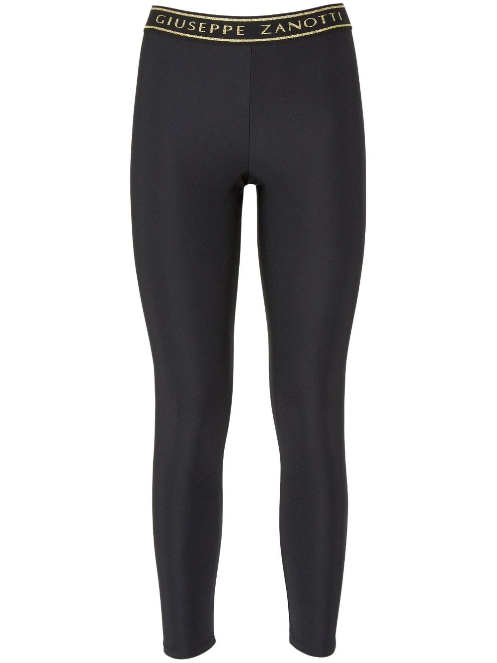 high-waisted logo-waistband leggings - 1