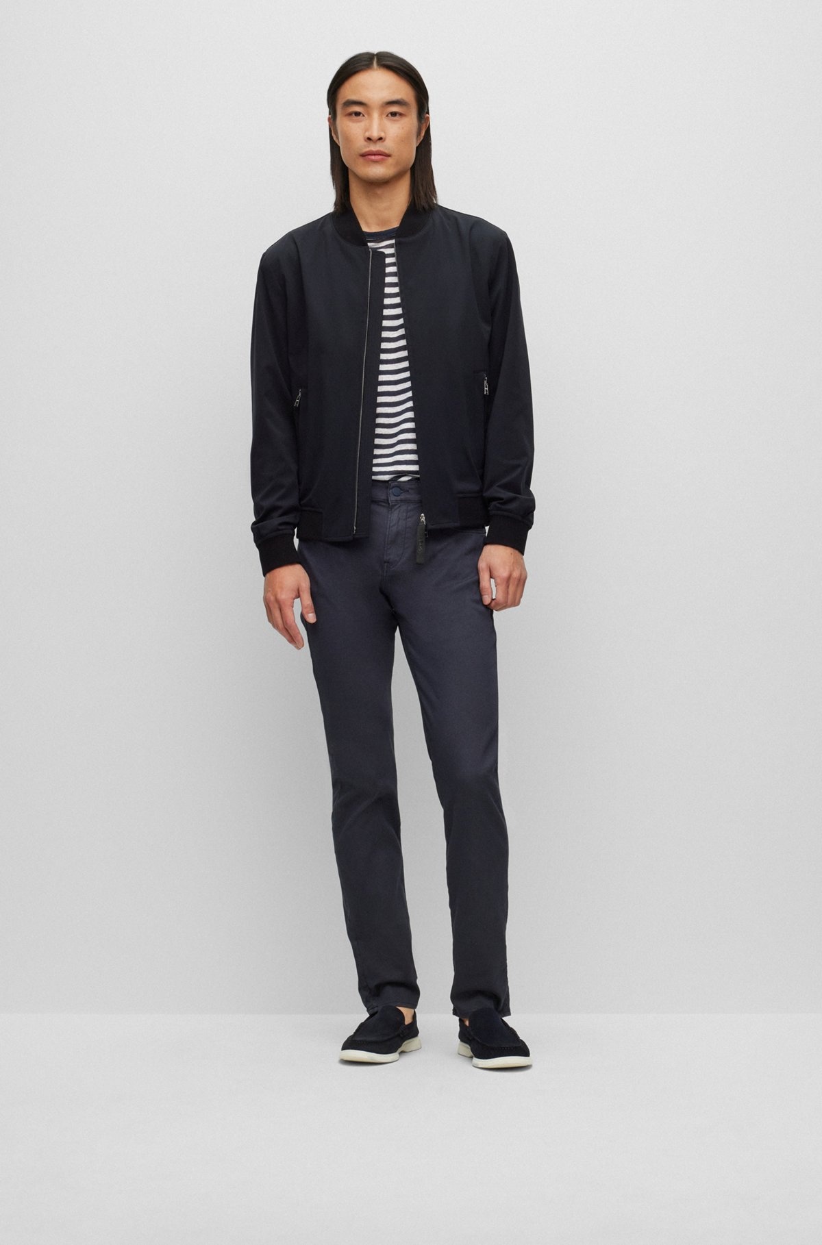 SLIM-FIT REGULAR-RISE JEANS IN PERFORMANCE DENIM - 3