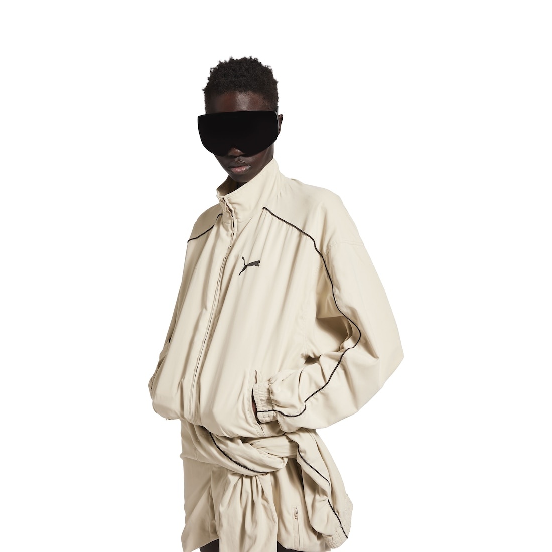 Balenciaga I Puma Tracksuit Jacket in Cream - 5